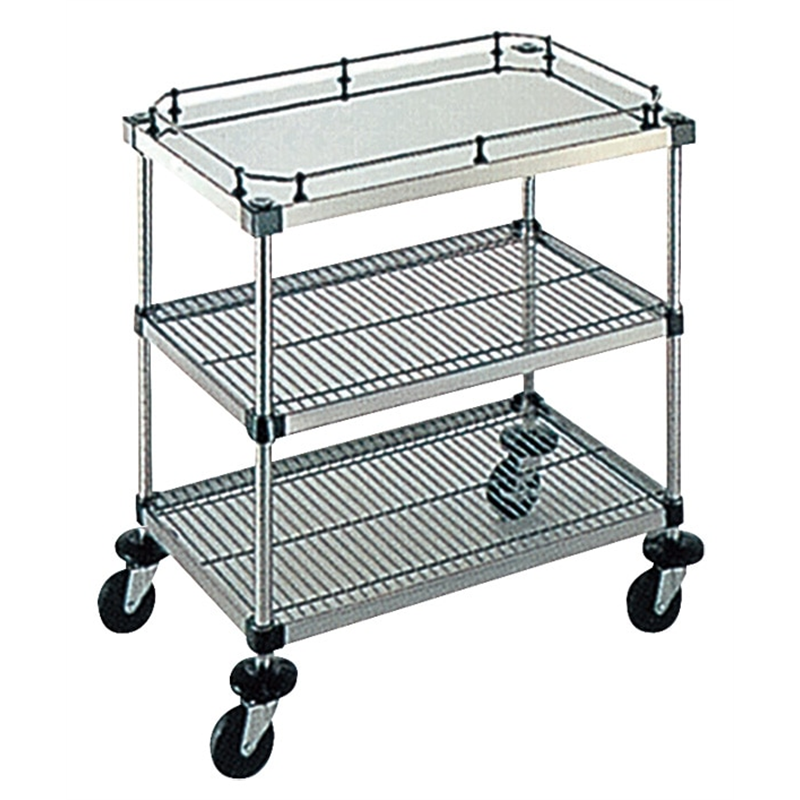 弁慶シェルフワゴン 3段 4-3-GB-2M-7 1個（ご注文単位1個）【直送品】