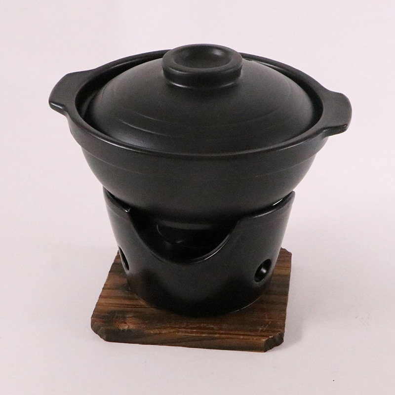 HB-5220和ごころ懐石陶器製いろり鍋コンロ付 1個(ご注文単位1個)【直送品】