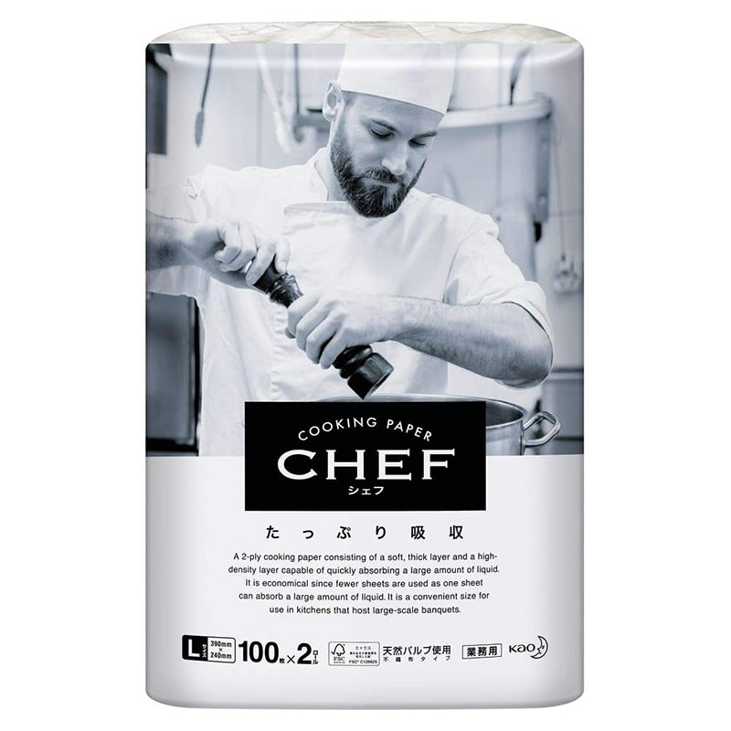 kaoクッキングペーパーシェフたっぷり吸収L 1個(ご注文単位1個)【直送品】