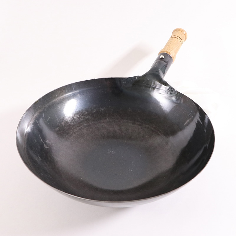 kan鉄打出木柄片手中華鍋33cm 1個(ご注文単位1個)【直送品】