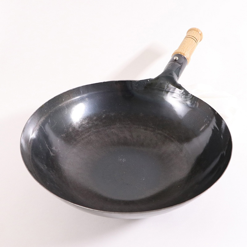 鉄打出木柄片手中華鍋36cm 1個(ご注文単位1個)【直送品】