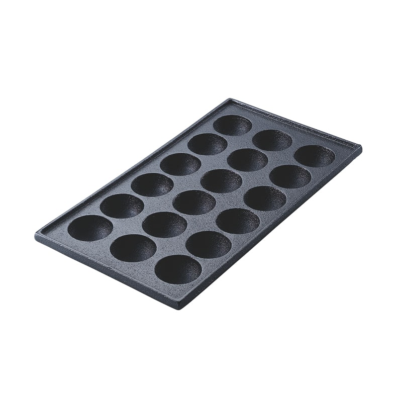 AKSたこ焼鉄板18穴48×深25mm 1個(ご注文単位1個)【直送品】