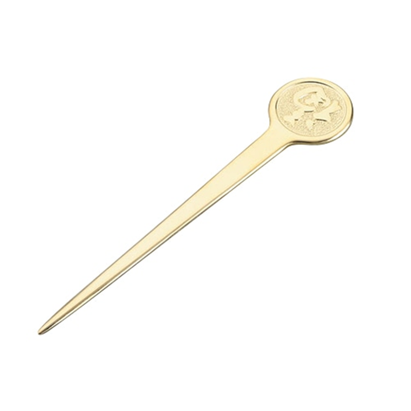 18-8倒福ピック(金メッキ付) 1個(ご注文単位1個)【直送品】