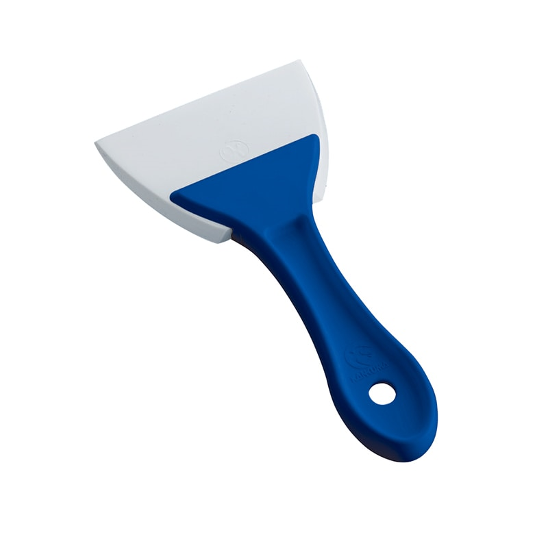 PC柄三角シリコンゴムヘラ青小 1個（ご注文単位1個）【直送品】