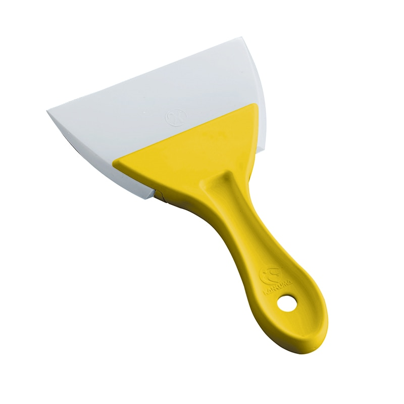 PC柄三角シリコンゴムヘラ黄大 1個（ご注文単位1個）【直送品】