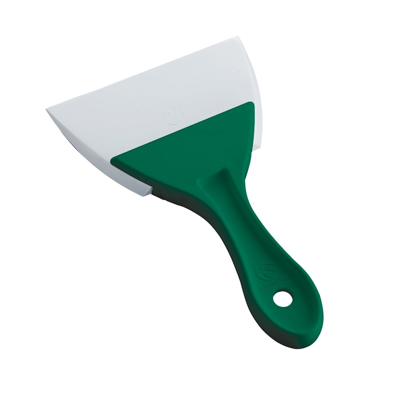 PC柄三角シリコンゴムヘラ緑大 1個（ご注文単位1個）【直送品】