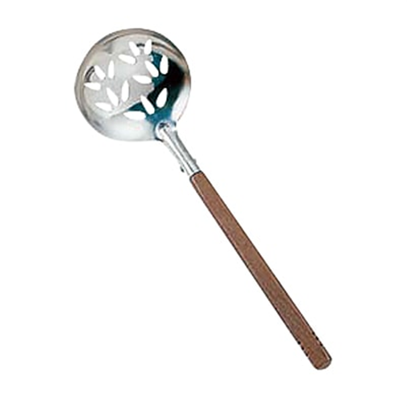 木柄卓上お玉穴明小 1個（ご注文単位1個）【直送品】