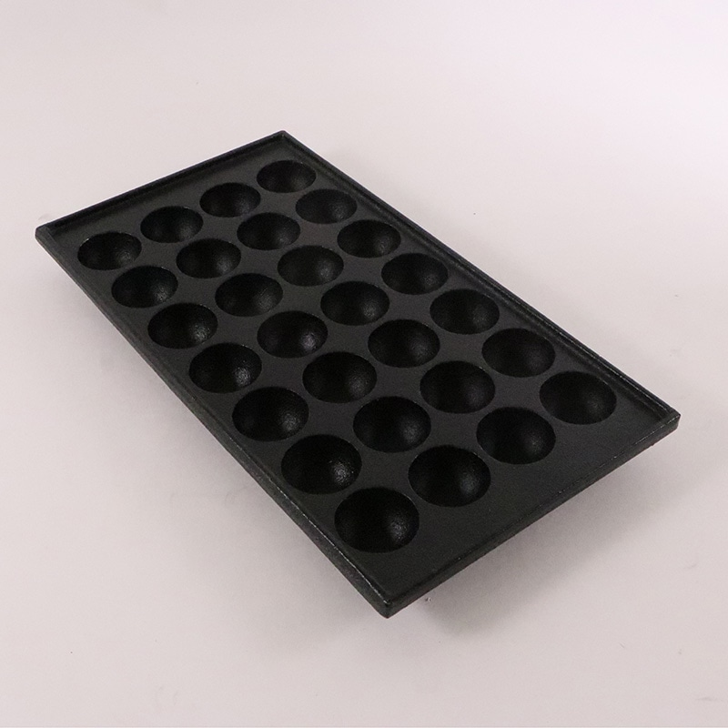 AKSたこ焼鉄板28穴40×深23mm 1個(ご注文単位1個)【直送品】