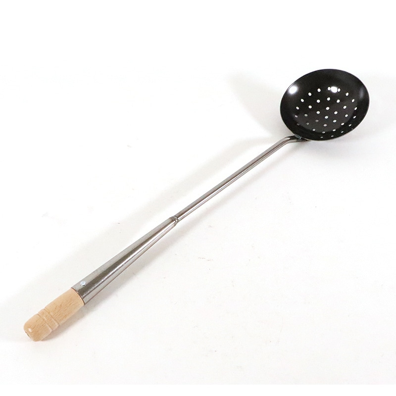 KD鉄中華お玉穴明ツナギ柄小 1個（ご注文単位1個）【直送品】