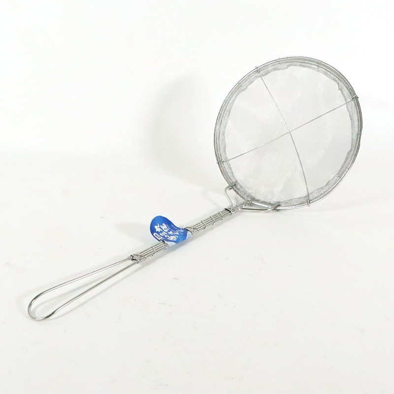 18-8手アミ補強付カス揚細目21cm40メッシュ 1個(ご注文単位1個)【直送品】