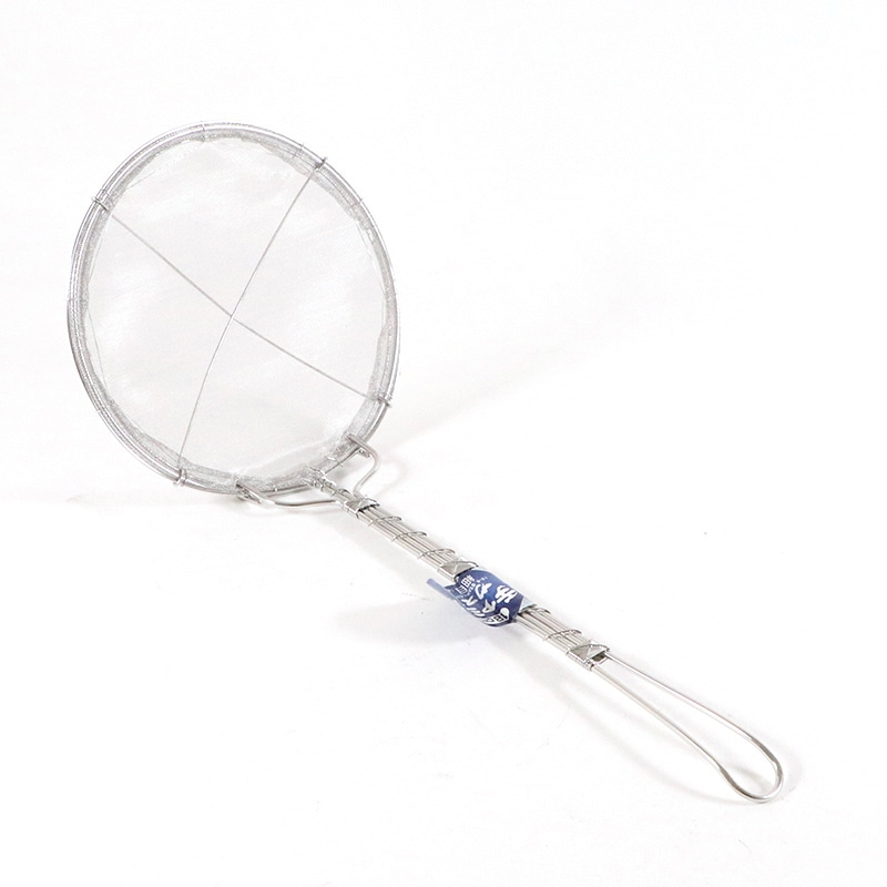 18-8手アミ補強付カス揚細目18cm40メッシュ 1個(ご注文単位1個)【直送品】