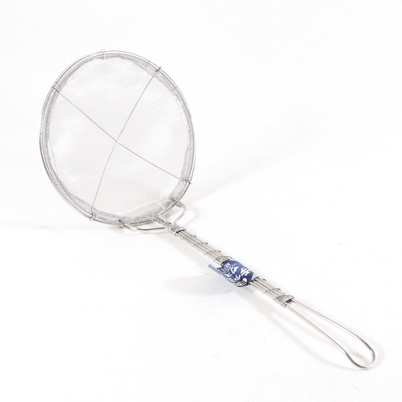 18-8手アミ補強付カス揚細目12cm40メッシュ 1個(ご注文単位1個)【直送品】