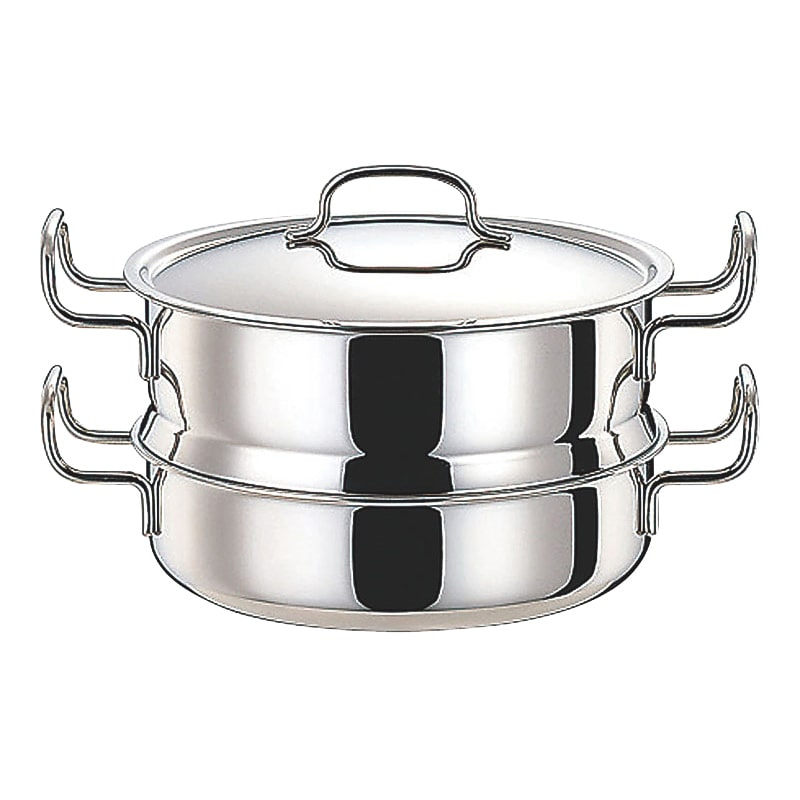 ジオGEO-25M蒸し器付鍋25cm(3.4L) 1個(ご注文単位1個)【直送品】