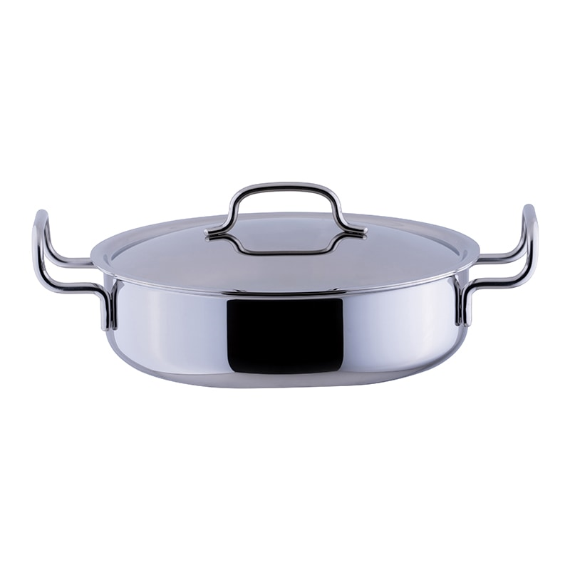 ジオGEO-22S浅型両手鍋22cm(2.5L) 1個(ご注文単位1個)【直送品】