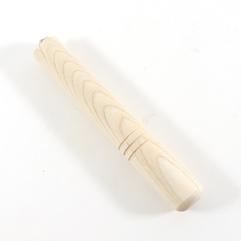 アルミ雪平用木柄だけ（3本線）21～25.5cm用 1個（ご注文単位1個）【直送品】