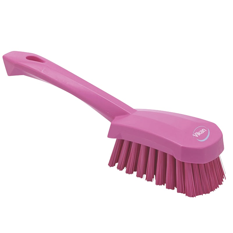 ヴァイカンショートハンドルブラシ4192桃ハード 1個(ご注文単位1個)【直送品】