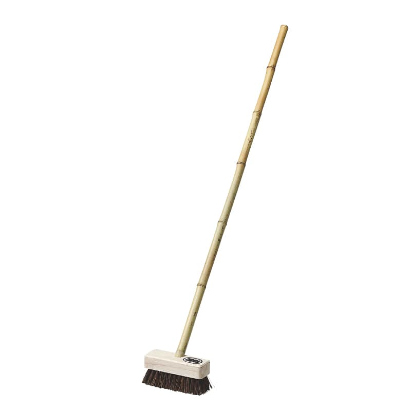 381017 竹柄デッキブラシ シダ 1個(ご注文単位1個)【直送品】