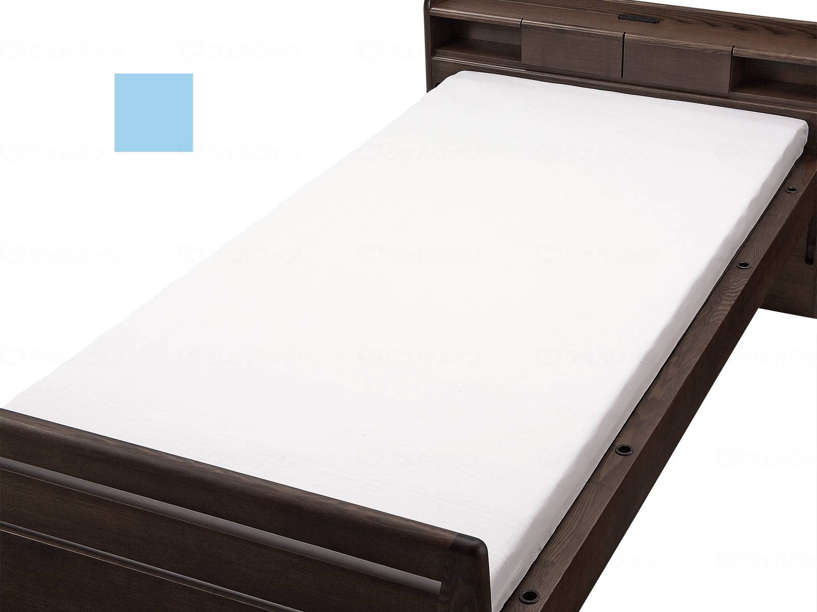 ウェルファン フラットシーツ　150×260cm ブルー 1個（ご注文単位1個）【直送品】