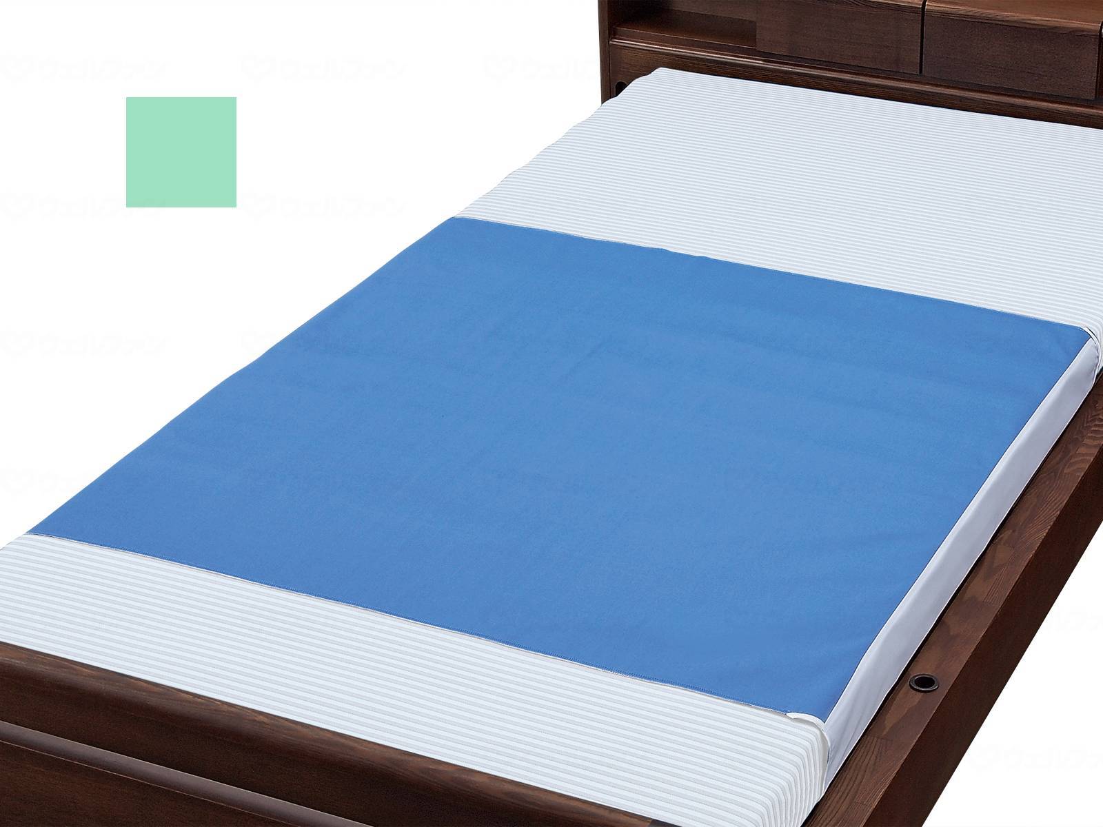 ウェルファン デニム防水シーツ（標準タイプ） グリーン レギュラー 1個（ご注文単位1個）【直送品】