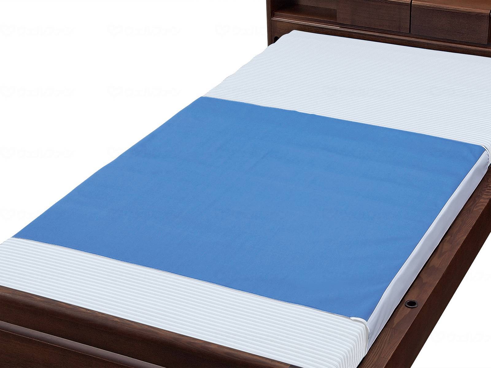 ウェルファン デニム防水シーツ　90×160cm ブルー 1個（ご注文単位1個）【直送品】