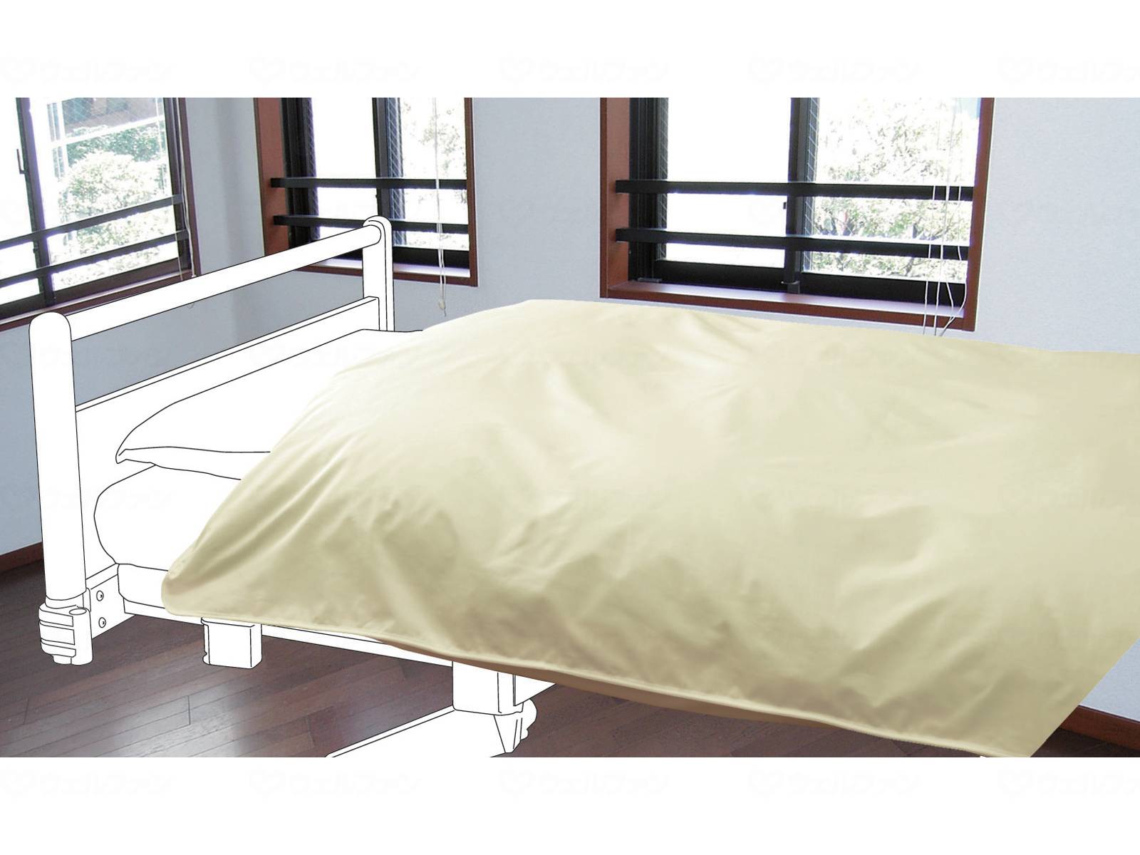 ウェルファン 掛け布団カバー（強撥水） ベージュ 1個（ご注文単位1個）【直送品】