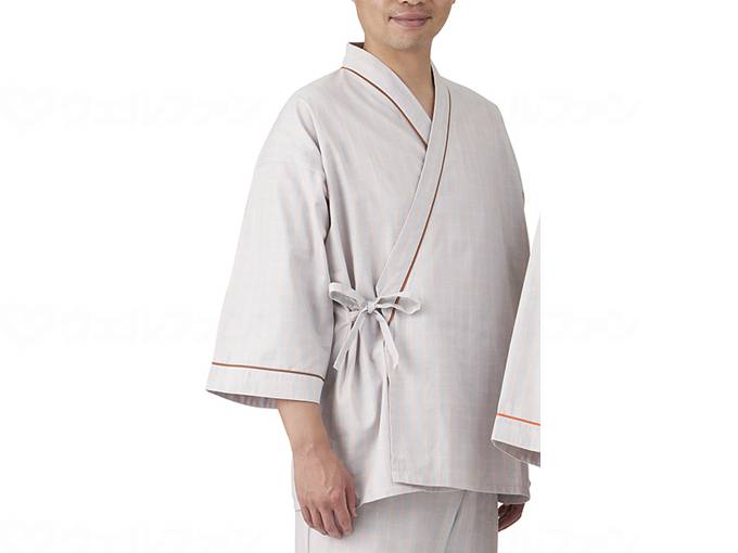 ウェルファン 患者衣じんべい/L 1個（ご注文単位1個）【直送品】