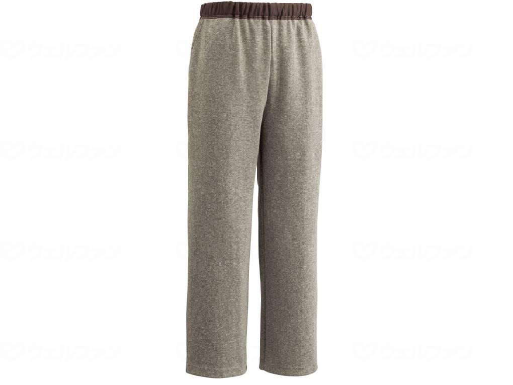 ウェルファン 婦人おしりスルッとニットパンツ/モカ/L 1個（ご注文単位1個）【直送品】
