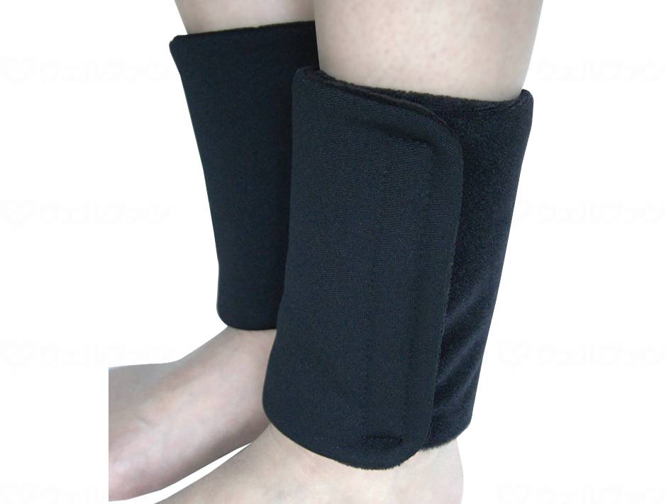 ウェルファン 遠赤足首ウォーマー/ブラック/フリー 1個（ご注文単位1個）【直送品】