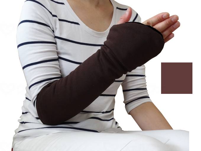 ウェルファン 遠赤アームウォーマー/ブラウン/フリー 1個（ご注文単位1個）【直送品】