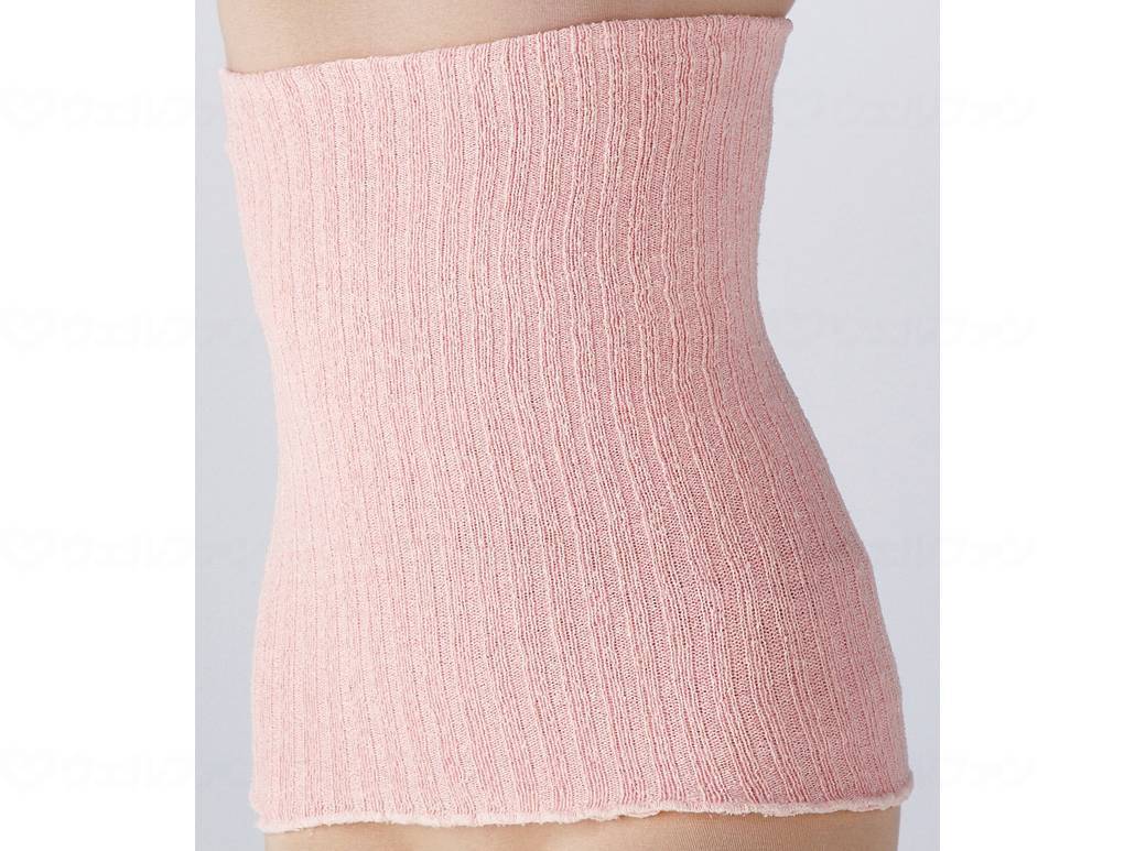 ウェルファン シルク混ソフトフィットボディウォーマー/ピンク/M~L 1個（ご注文単位1個）【直送品】