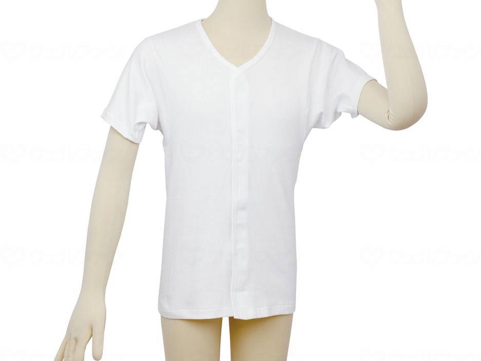 ウェルファン テイコブ ワンタッチ肌着 半袖 紳士用/ホワイト/LL 1個（ご注文単位1個）【直送品】