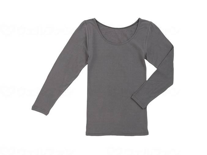 ウェルファン ふんわり着脱なめらかインナー8分袖/グレー/フリー 1個（ご注文単位1個）【直送品】