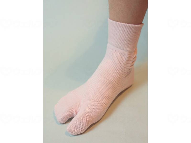 ウェルファン 外反母趾対策靴下/ピンク/22-23cm 1個（ご注文単位1個）【直送品】