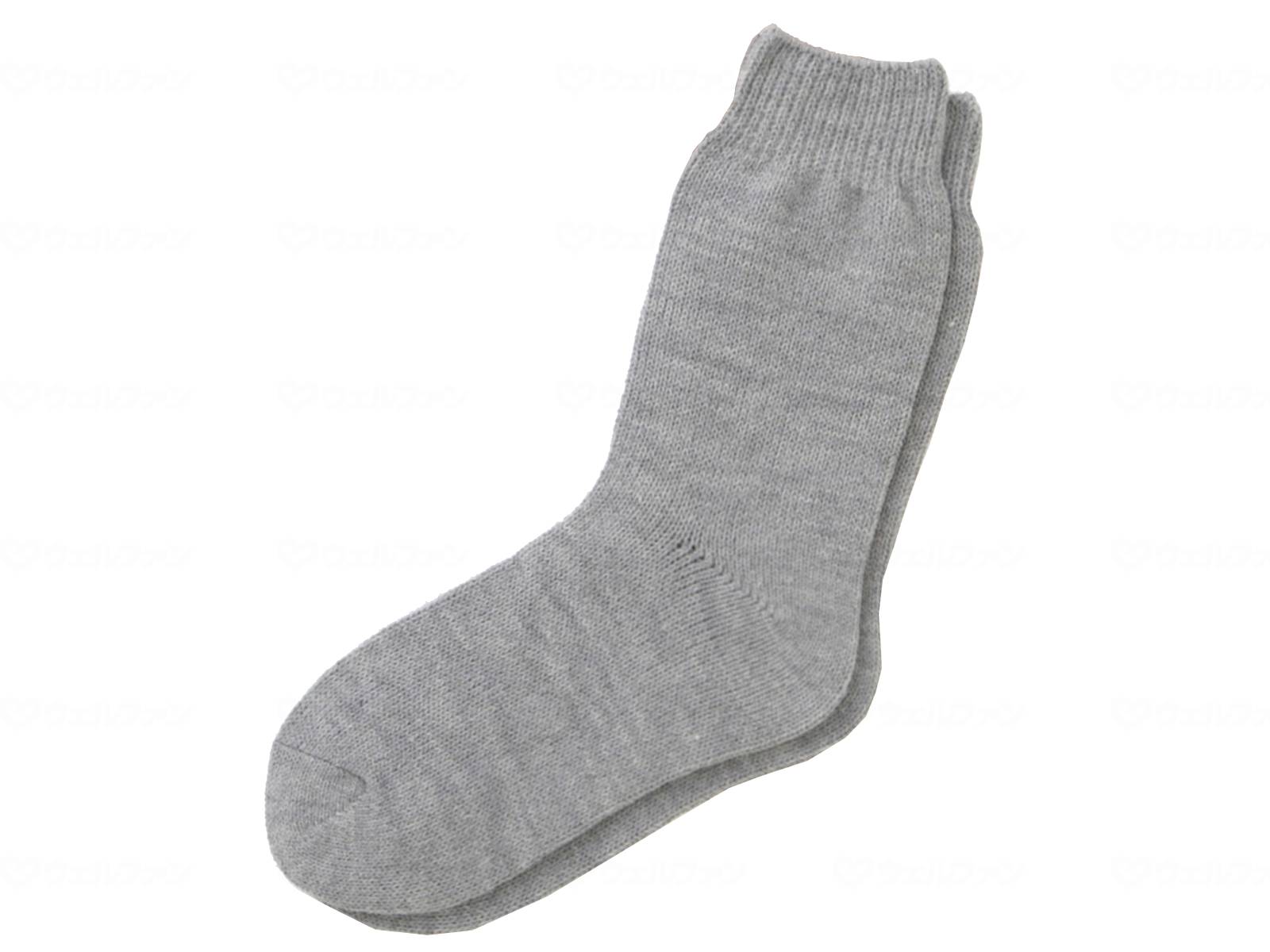 ウェルファン 超ゆったりくつ下特大タイプ(むくみ用)紳士/グレー 1個（ご注文単位1個）【直送品】