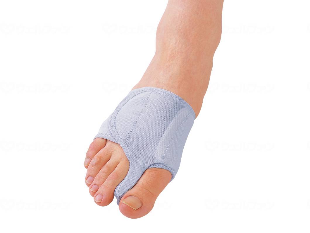 ウェルファン ソルボ外反母趾サポーター 固定型薄型メッシュタイプ/シルバーグレー/右S 1個（ご注文単位1個）【直送品】