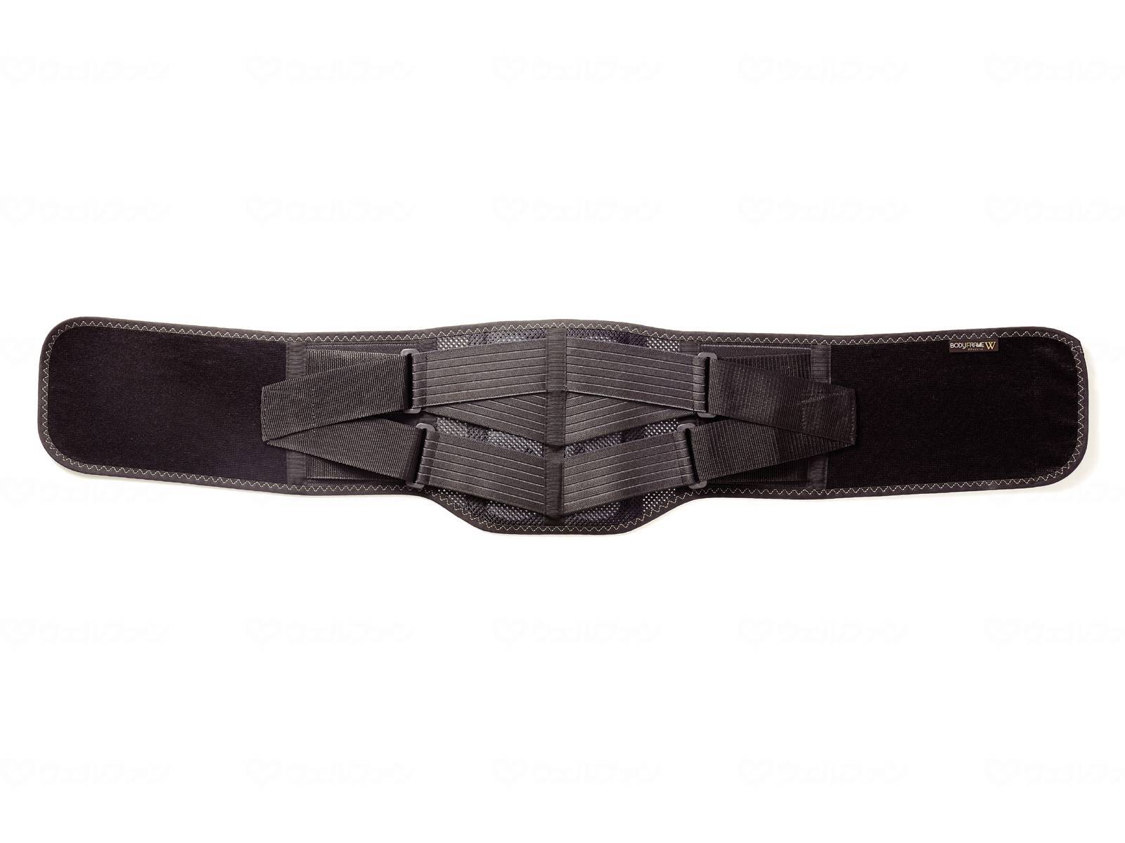ウェルファン 中山式ボディフレーム 腰用ハードダブル/黒/LL 1個（ご注文単位1個）【直送品】