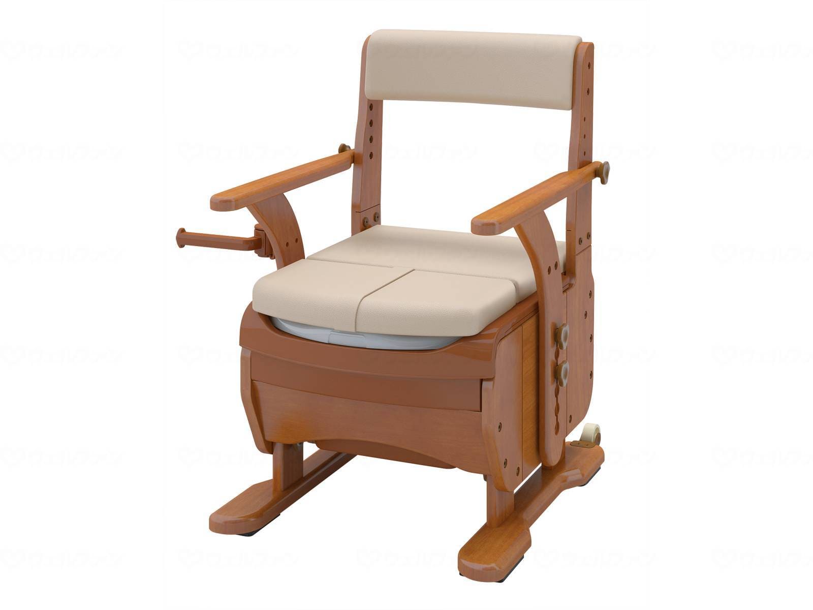 ウェルファン 家具調トイレ　セレクトR　ひじかけノーマル 幅：ワイド ソフト 1個（ご注文単位1個）【直送品】