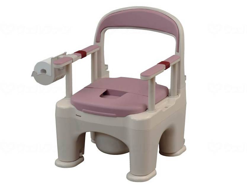 ウェルファン 座楽　ラフィーネ（前後傾斜脚付き） ミスティパープル ソフト便座 1個（ご注文単位1個）【直送品】