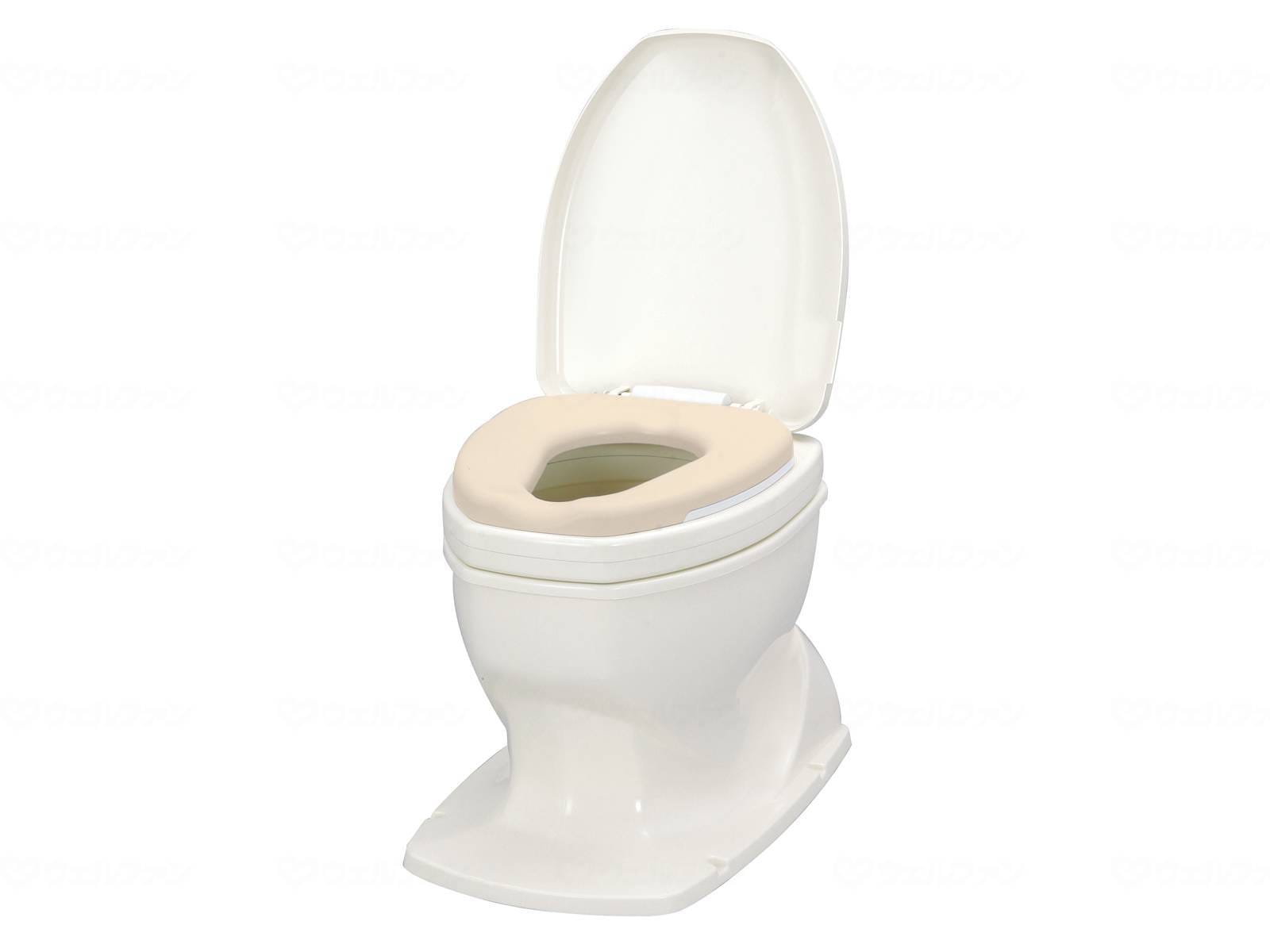 ウェルファン サニタリエースODソフト便座据置式　補高#8 アイボリー 1個（ご注文単位1個）【直送品】