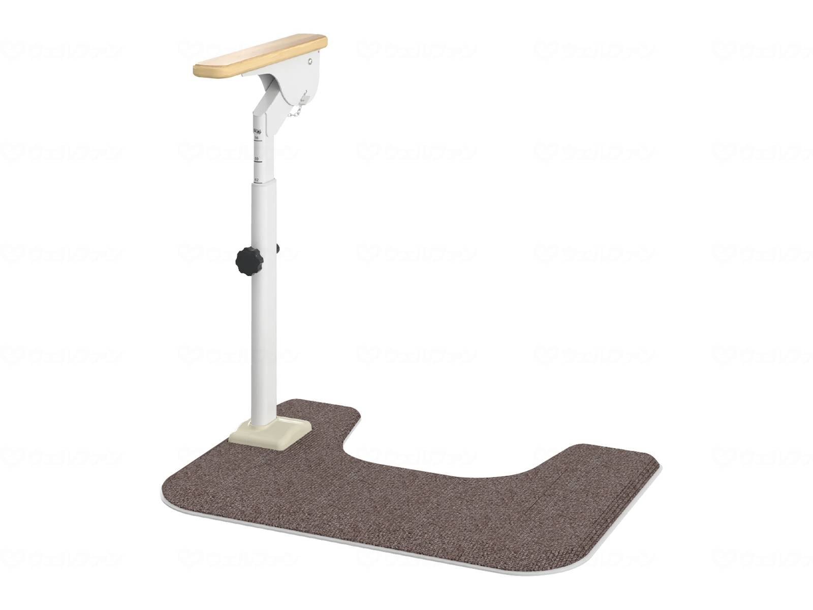 ウェルファン ATTOGRIP　トイレサポート　H-S 片側はねあげ 1個（ご注文単位1個）【直送品】