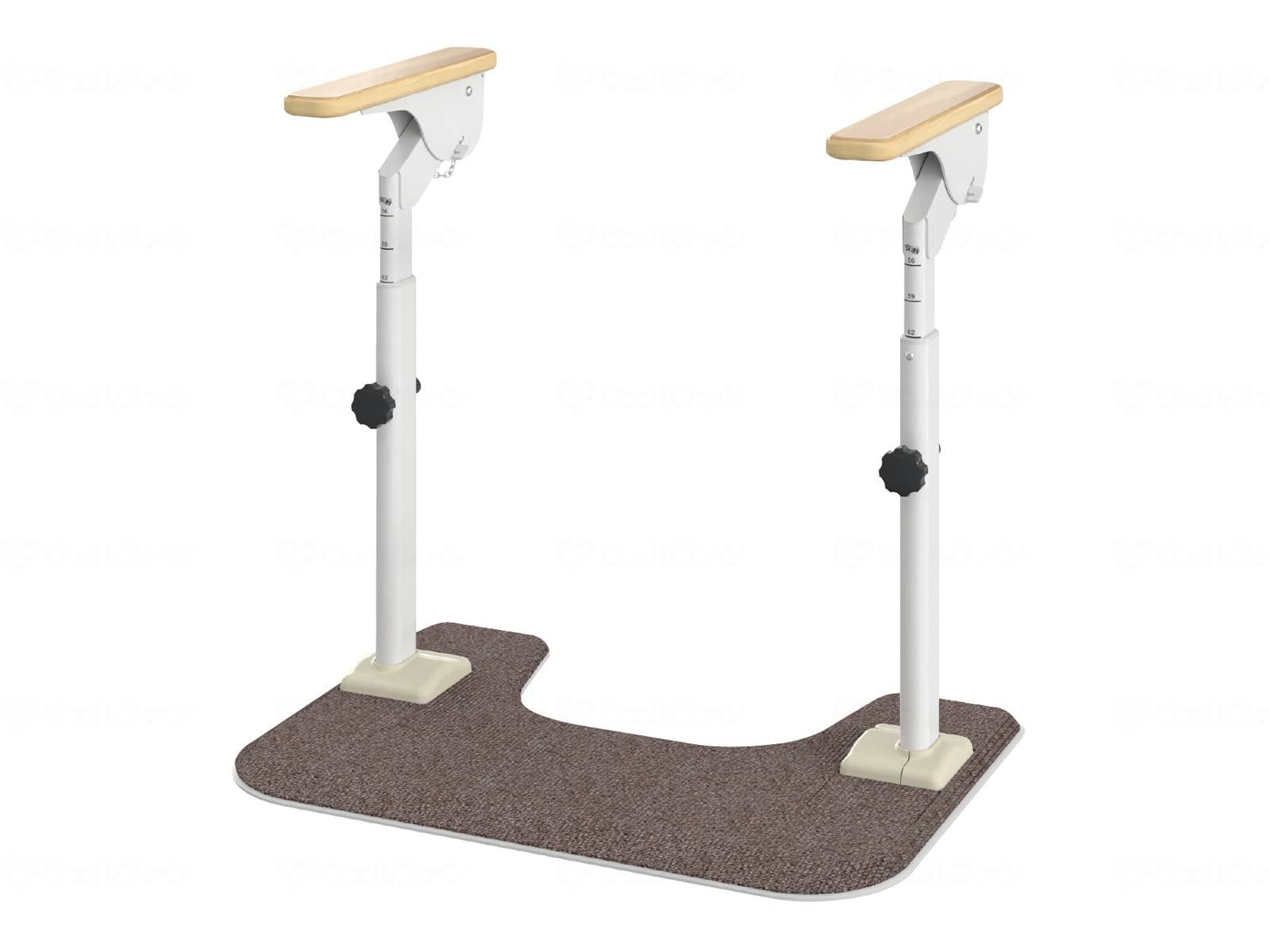 ウェルファン ATTOGRIP　トイレサポート　H-T 両側はねあげ 1個（ご注文単位1個）【直送品】