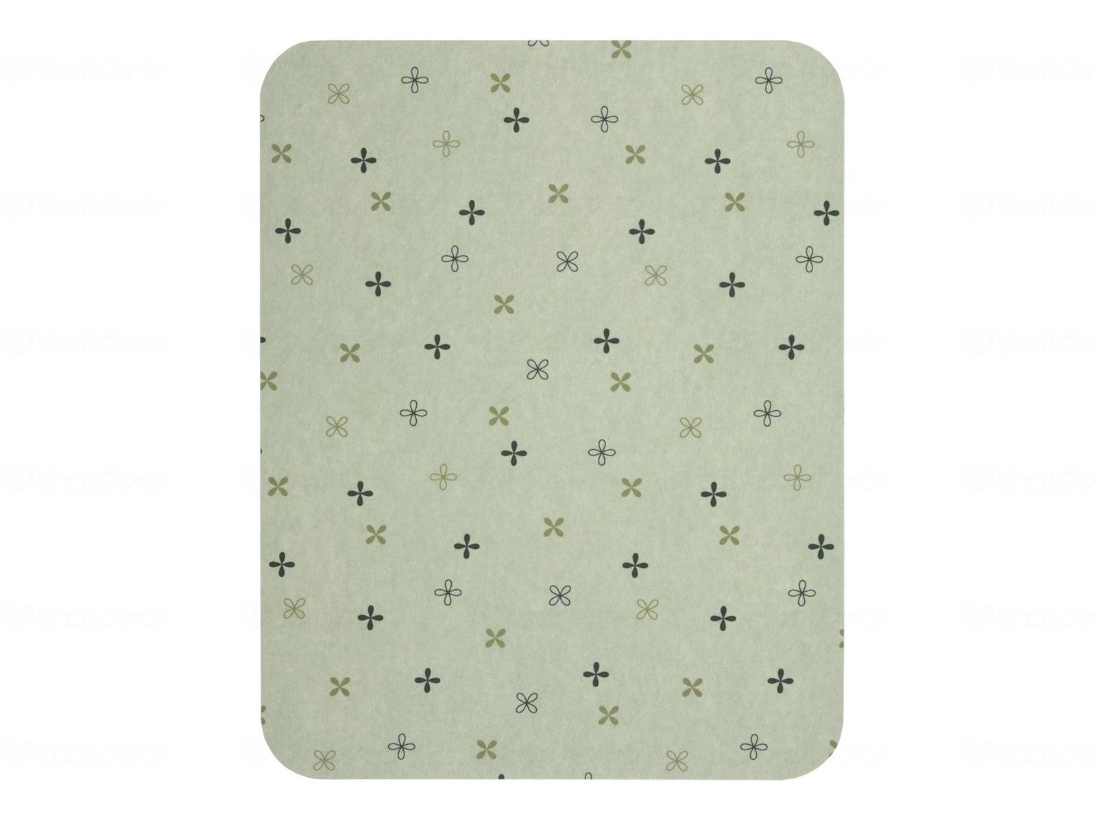 ウェルファン ポータブルトイレマット大判 グリーン 1個（ご注文単位1個）【直送品】