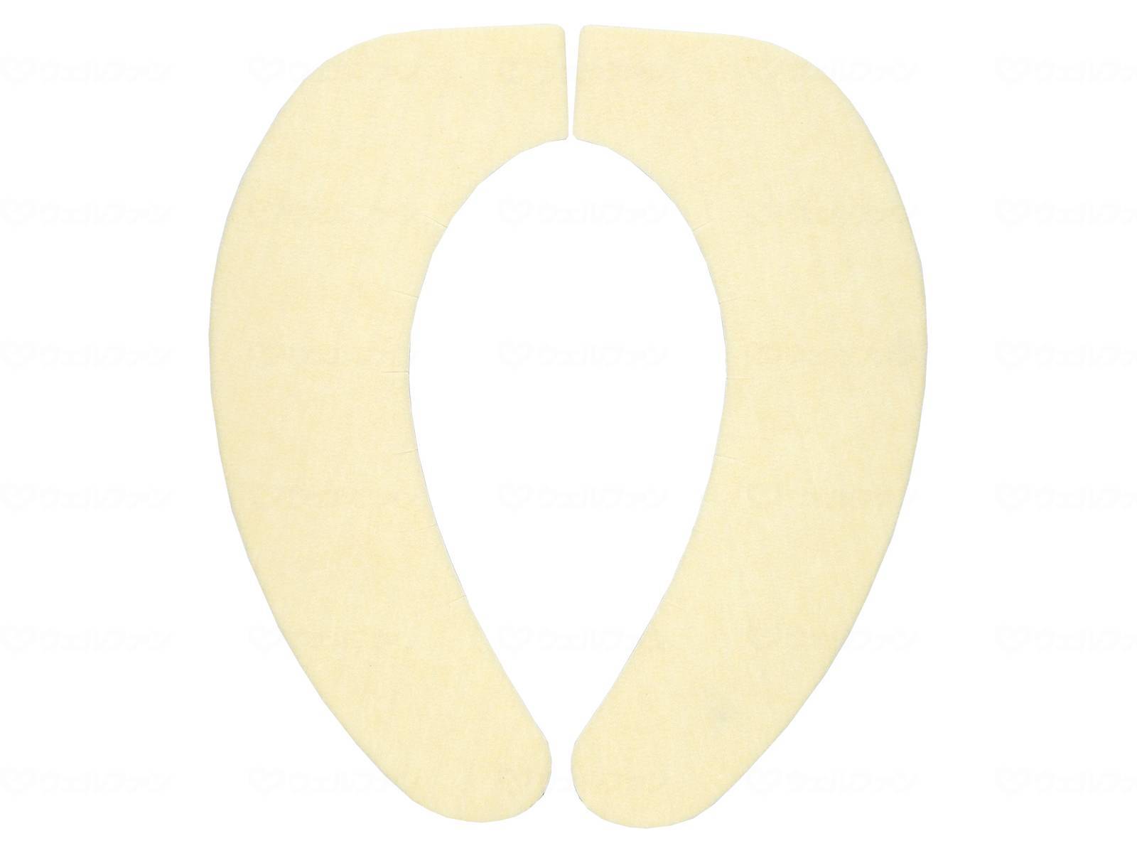 ウェルファン ズレな～いベンザシート　無地　2組入 イエロー 1個（ご注文単位1個）【直送品】