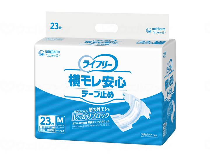 ウェルファン Gライフリ-横モレ安心テ-プ止め/袋/M 1個(ご注文単位1個)【直送品】