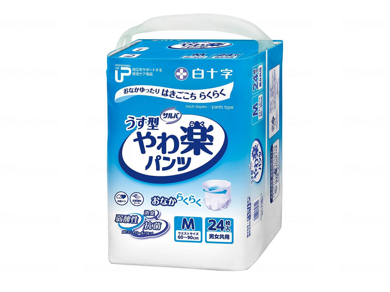 ウェルファン PUサルバやわ楽パンツ/袋/M 1個（ご注文単位1個）【直送品】