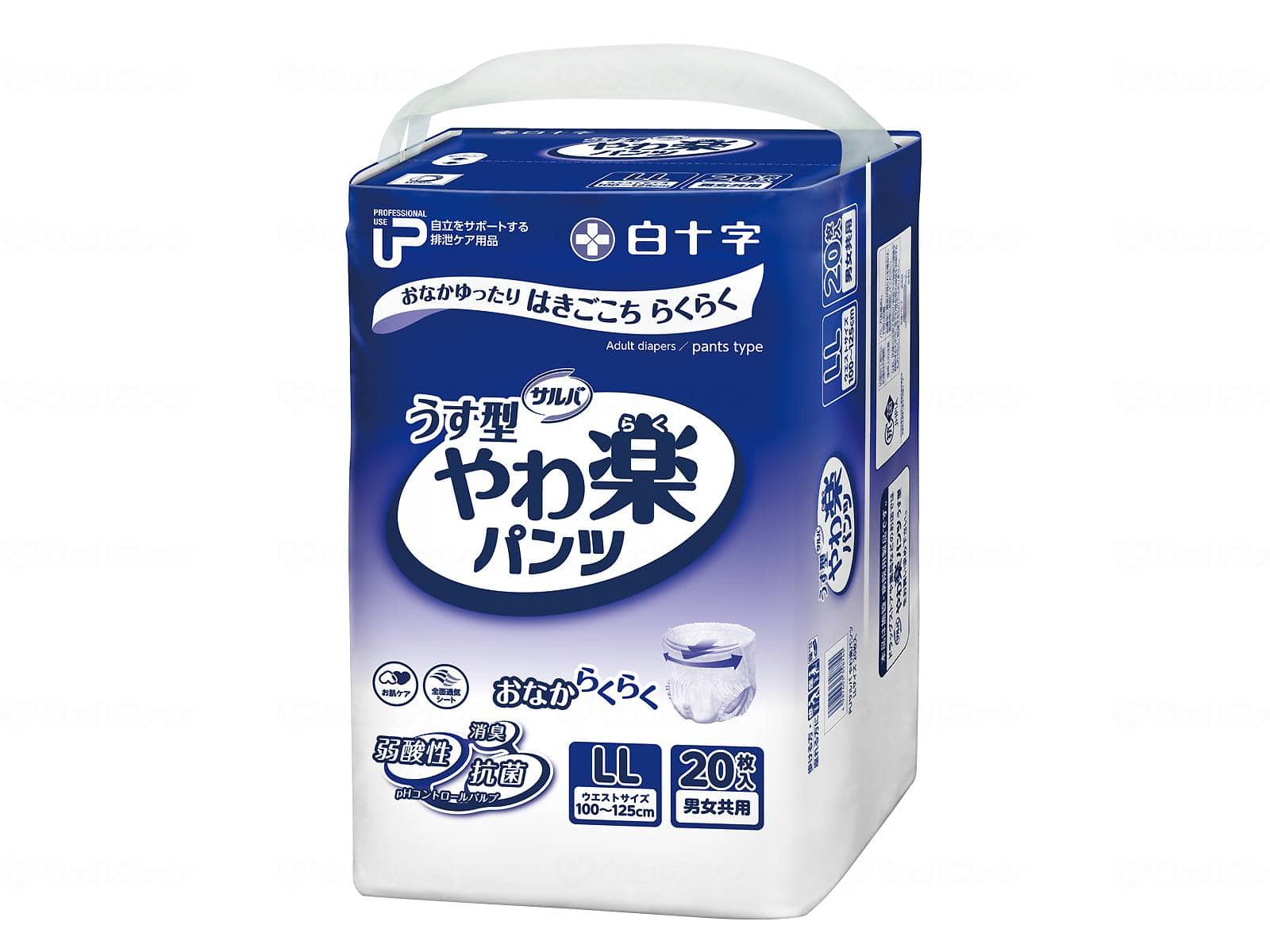 ウェルファン PUサルバやわ楽パンツ/袋/LL 1個（ご注文単位1個）【直送品】