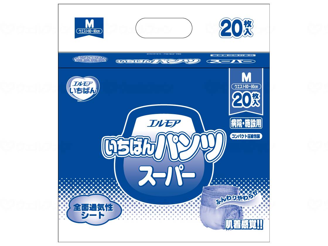 ウェルファン Gエルモアいちばんパンツスーパー/袋/M 1個(ご注文単位1個)【直送品】