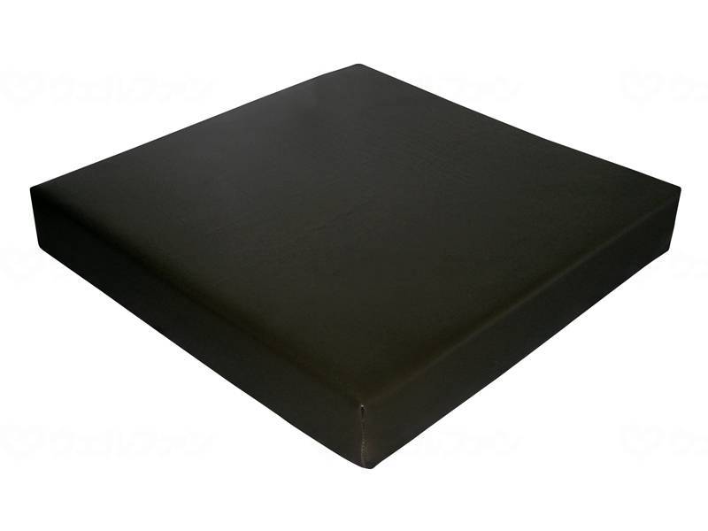 ウェルファン 2層クッション 夢ごこち合皮レザータイプ ブラック 40 1個(ご注文単位1個)【直送品】