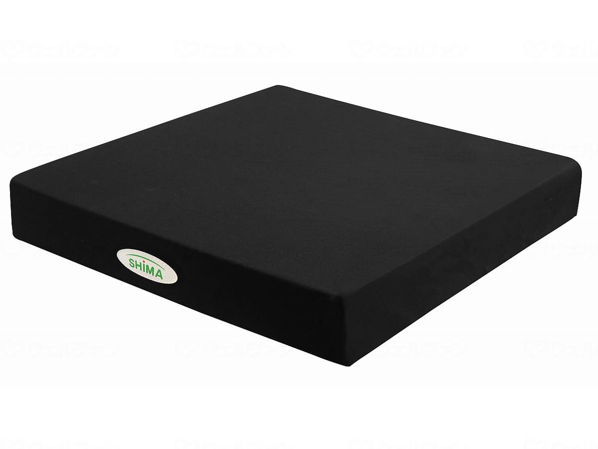 ウェルファン 洗える2層クッション ブラック 1個(ご注文単位1個)【直送品】