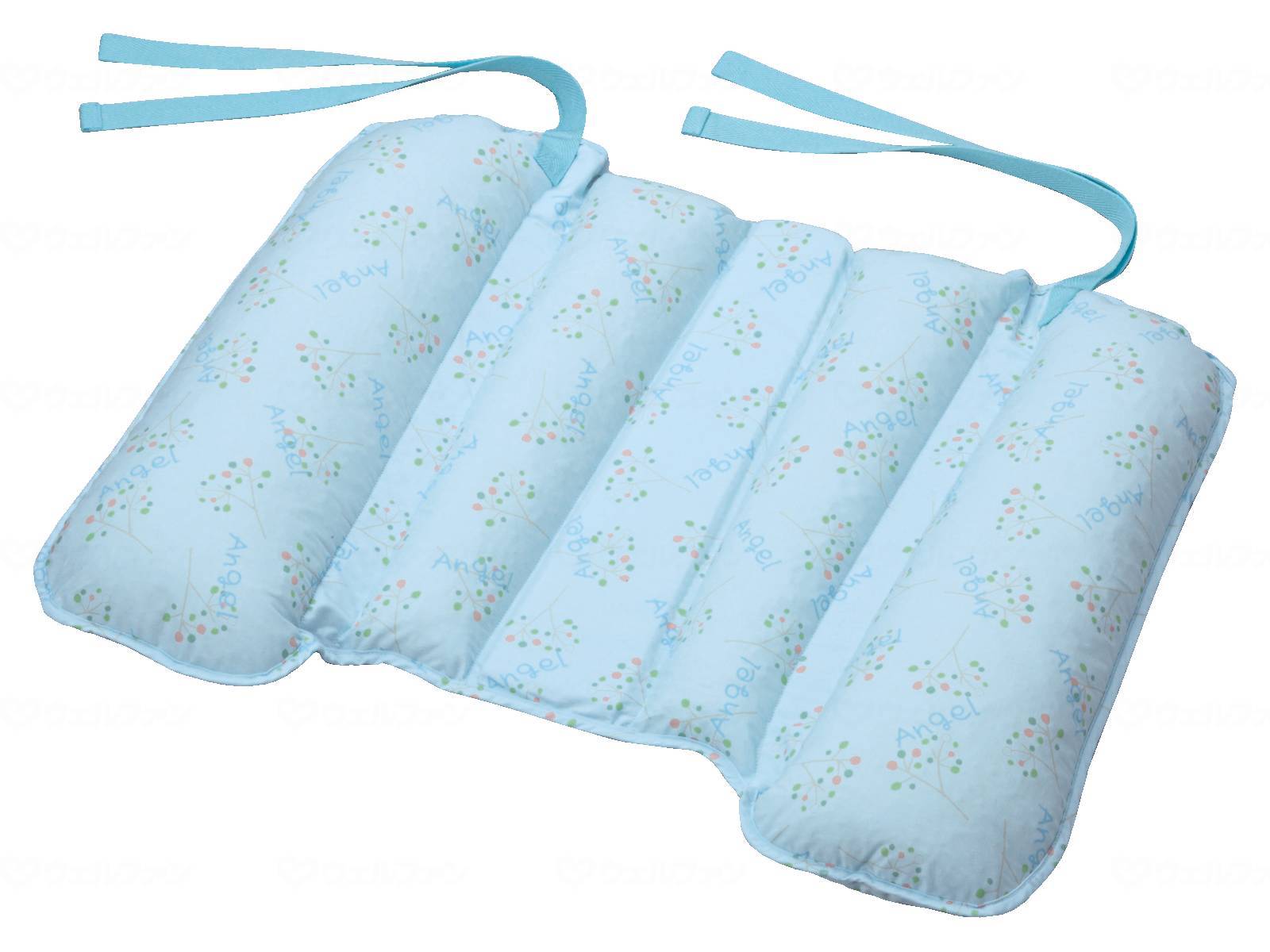 ウェルファン 通気ビーズ背中クッション ブルー 1個(ご注文単位1個)【直送品】